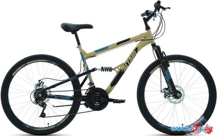 Велосипед Altair MTB FS 26 2.0 disc р.18 2021 (бежевый) в Бресте