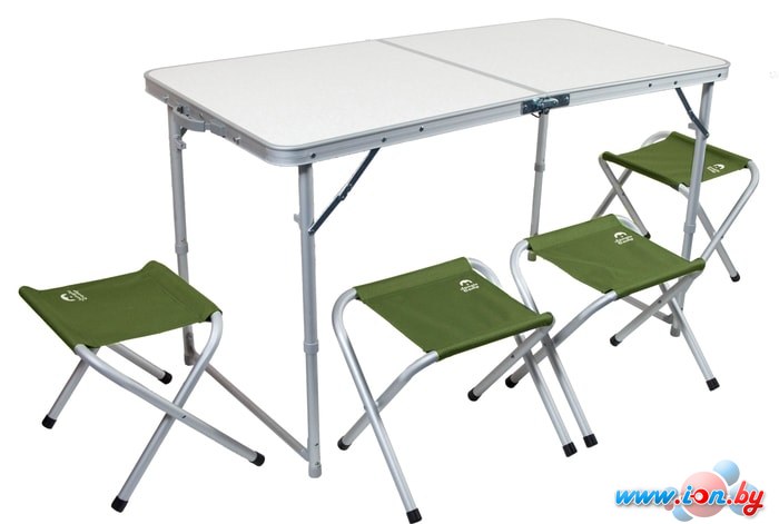 Стол со стульями Jungle Camp Event Set 120 (зеленый) в Гомеле