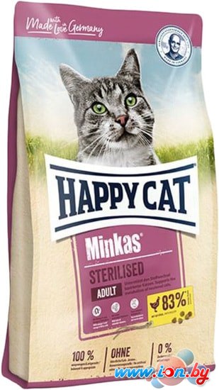 Сухой корм для кошек Happy Cat Minkas Sterilised с птицей 10 кг в Витебске