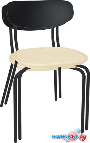 Стул Sheffilton SHT-S85М-2 (черный/бежевый/черный муар) в Могилёве