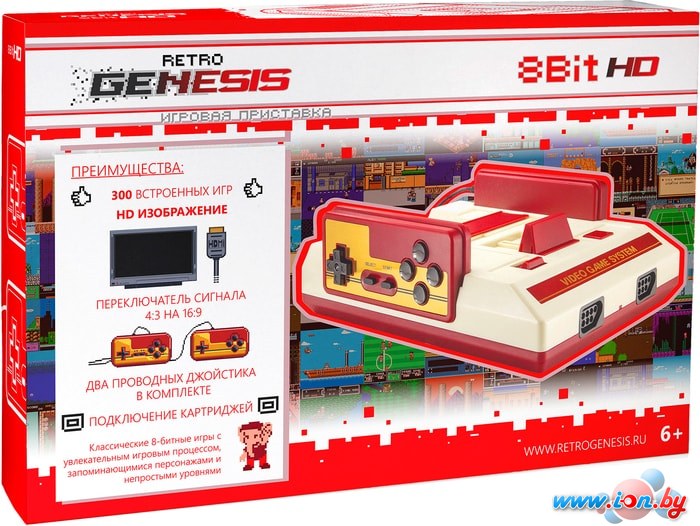 Игровая приставка Retro Genesis 8 Bit HD (2 геймпада, 300 игр) в Витебске