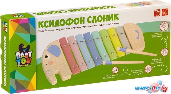 Развивающая игрушка Bondibon Baby You Ксилофон Слоник ВВ4014 в Гродно