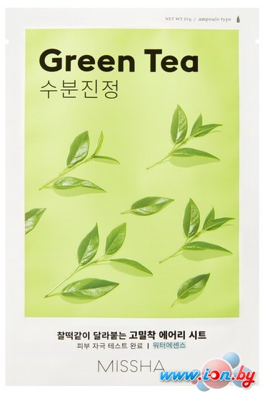 Missha Airy Fit Sheet Mask Green Tea (19 гр) в Могилёве