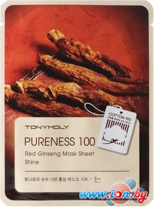 Tony Moly Тканевая маска Pureness 100 Red Ginseng Mask Sheet - Shine в Бресте
