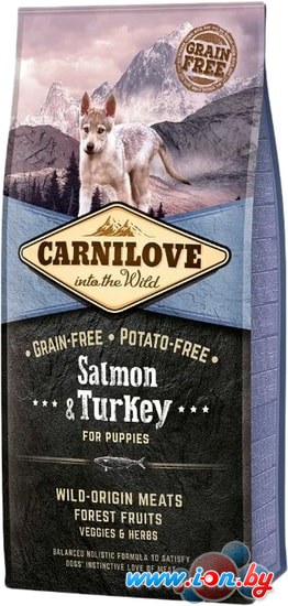 Сухой корм для собак Carnilove Puppies Salmon & Turkey 12 кг в Бресте