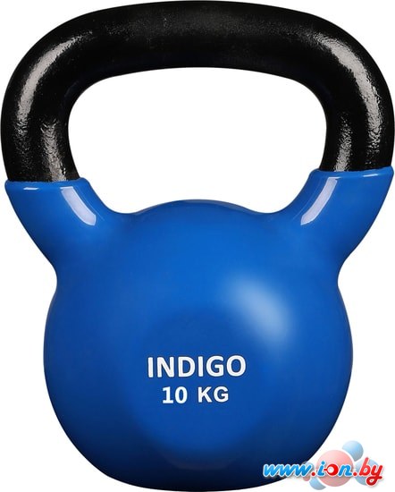 Гиря Indigo IN132 10 кг (черный/синий) в Бресте
