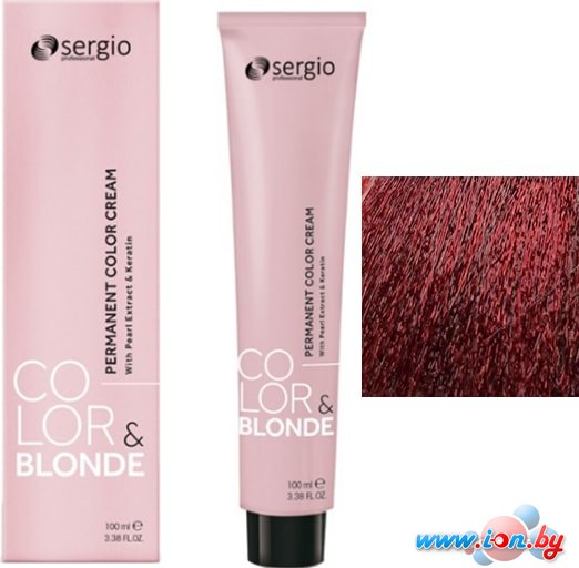 Крем-краска для волос Sergio Professional Color&Blonde 6.6 темно-русый красный в Гомеле