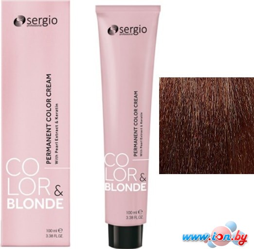 Крем-краска для волос Sergio Professional Color&Blonde 7.33 средне-русый золотистый интенсивный в Бресте