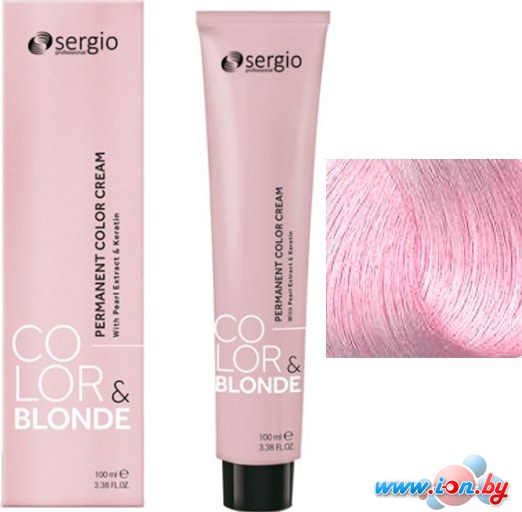 Крем-краска для волос Sergio Professional Color&Blonde Pastel&Metallic CP розовая конфета в Бресте