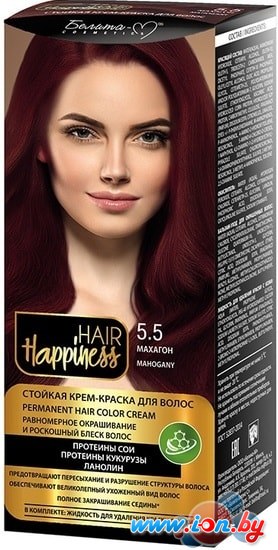 Крем-краска для волос Белита-М Hair Happiness Стойкая 5.5 махагон в Могилёве