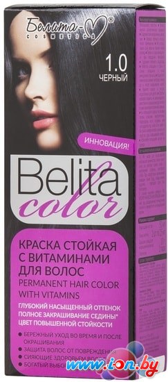 Крем-краска для волос Белита-М Belita Color 1.0 черный в Могилёве