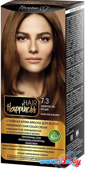 Крем-краска для волос Белита-М Hair Happiness Стойкая 7.3 золотисто-русый в Могилёве