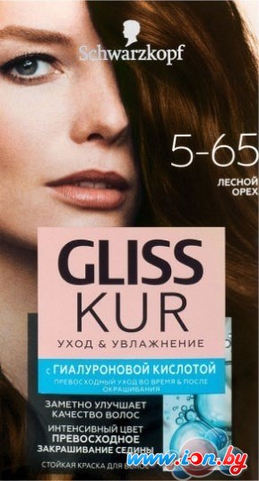 Крем-краска для волос Gliss Kur Уход и увлажнение 5-65 лесной орех в Могилёве