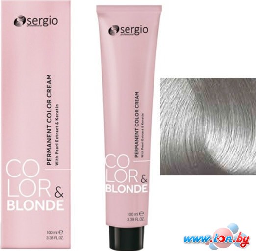 Крем-краска для волос Sergio Professional Color&Blonde Pastel&Metallic AL алюминий в Бресте
