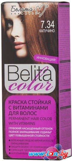 Крем-краска для волос Белита-М Belita Color 7.34 капучино в Могилёве