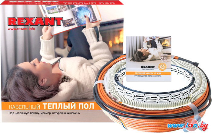 Нагревательный кабель Rexant RND-100-1500 100 м 1500 Вт в Минске