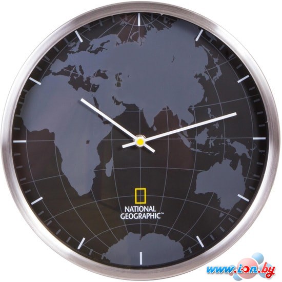 Настенные часы Bresser National Geographic (черный/серебристый) в Могилёве