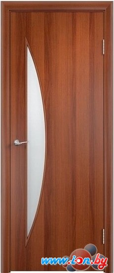 Межкомнатная дверь Юркас С6 ДО(Ю) 80 см (итальянский орех/мателюкс матовое) в Бресте