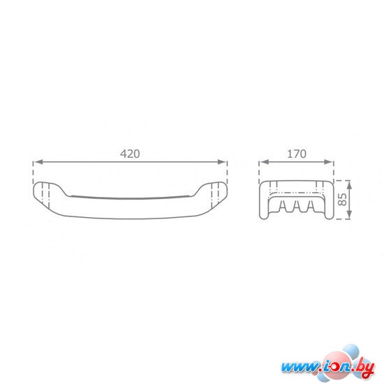 Подвесные качели KBT Plastic Blowmoulded Swing Seat PP10 (красный) в Могилёве