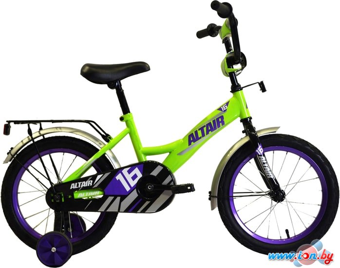 Детский велосипед Altair Kids 20 (салатовый/черный/фиолетовый, 2020) в Бресте