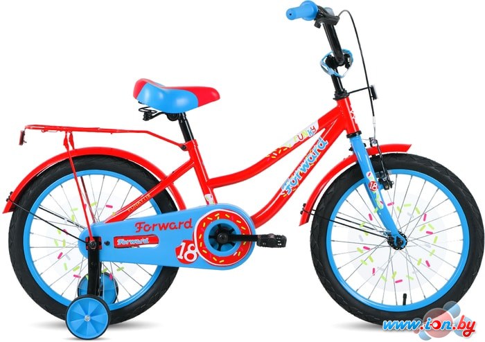 Детский велосипед Forward Funky 18 2021 (красный/голубой) в Бресте