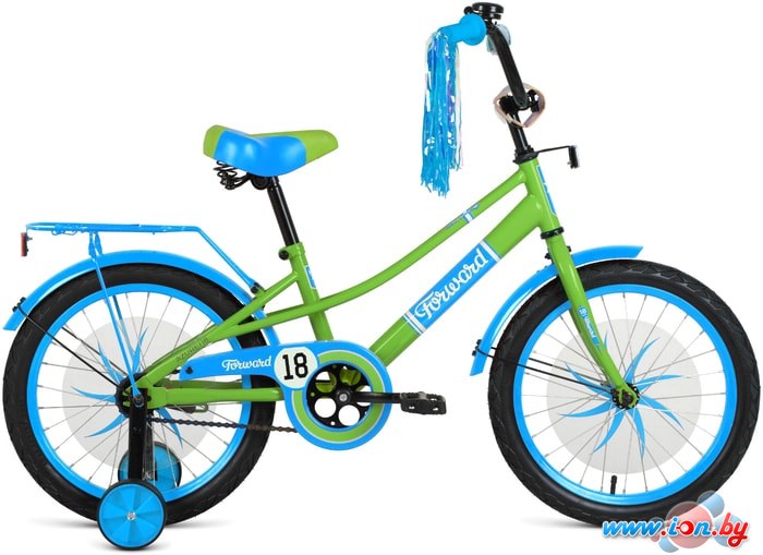 Детский велосипед Forward Azure 18 2021 (салатовый/голубой) в Минске