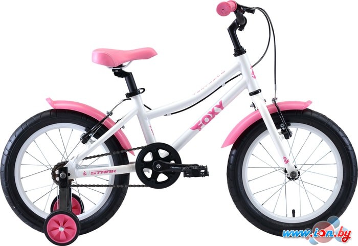 Детский велосипед Stark Foxy 16 girl (белый/розовый, 2020) в Бресте