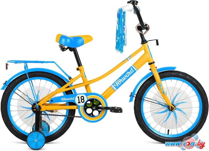 Детский велосипед Forward Azure 20 2021 (желтый/голубой) в Бресте