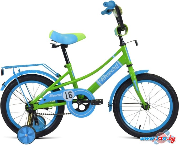 Детский велосипед Forward Azure 16 2021 (салатовый/голубой) в Бресте