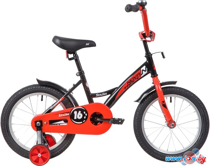 Детский велосипед Novatrack Strike 16 2020 163STRIKE.BKR20 (черный/красный) в Гомеле