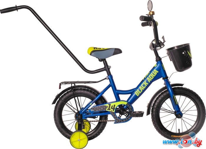 Детский велосипед Black Aqua Fishka Matt 14 KG1427 со светящимися колесами (синий) в Бресте