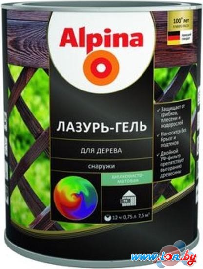 Пропитка Alpina Лазурь-гель 750 мл (бесцветный) в Бресте