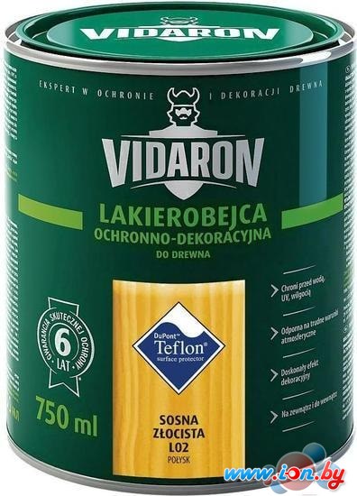 Лак Vidaron Лакобейц L02 0.75 л (золотистая сосна) в Могилёве