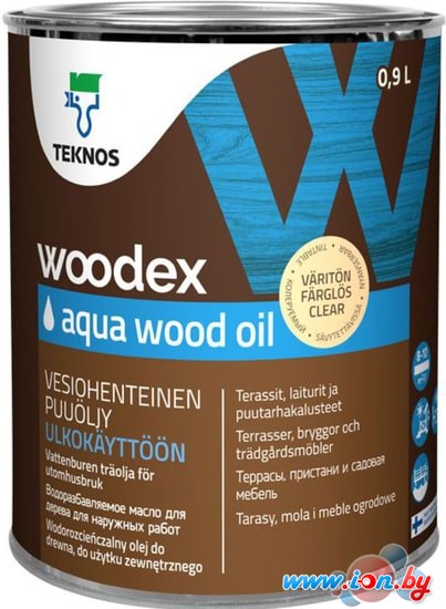 Масло Teknos Woodex Aqua Wood Oil (0.9 л) в Гомеле