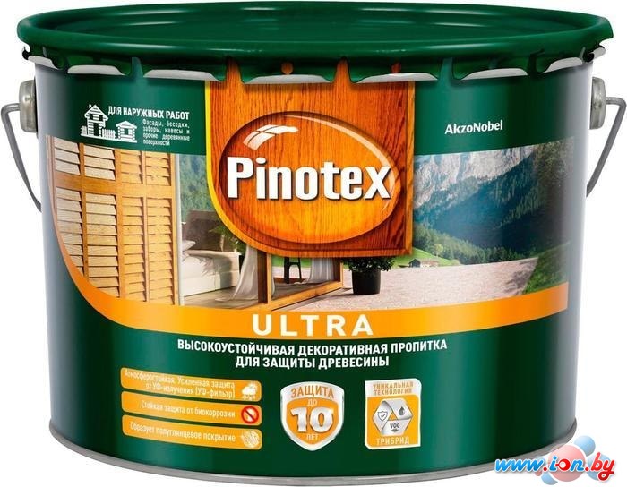 Пропитка Pinotex Ultra 9 л (тик) в Витебске