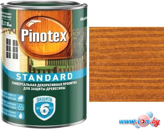 Пропитка Pinotex Standard (тиковое дерево, 0.9 л) в Гомеле