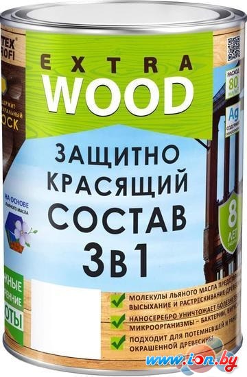 Пропитка Farbitex Profi Wood Extra 3в1 0.8 л (тик) в Бресте