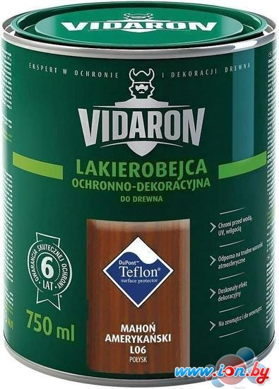 Лак Vidaron Лакобейц L06 0.75 л (американское красное дерево) в Могилёве