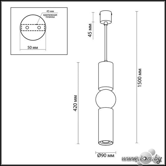 Подвесная люстра Odeon Light Sakra 4072/5L в Гродно