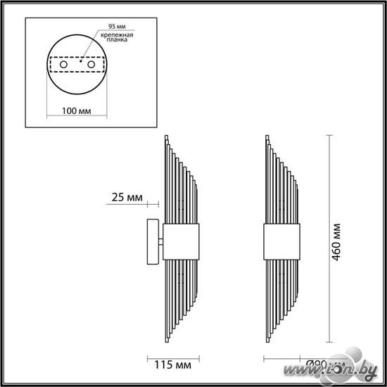 Бра Odeon Light Flambi 4847/2W в Могилёве