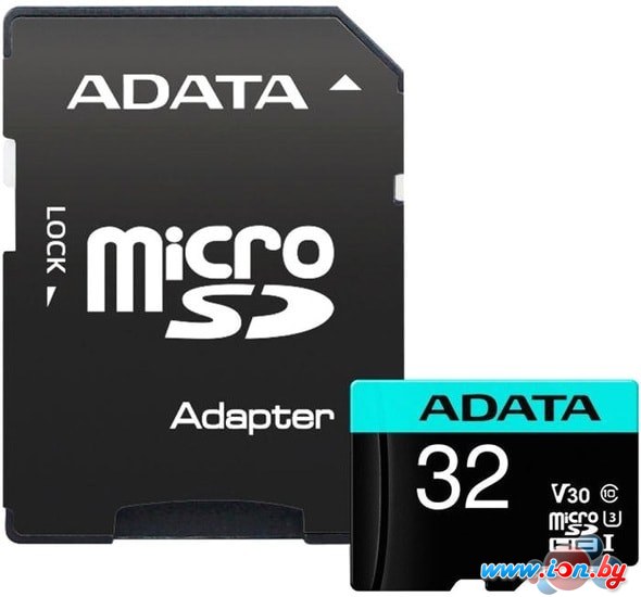 Карта памяти A-Data Premier Pro AUSDH32GUI3V30SA2-RA1 microSDHC 32GB (с адаптером) в Могилёве