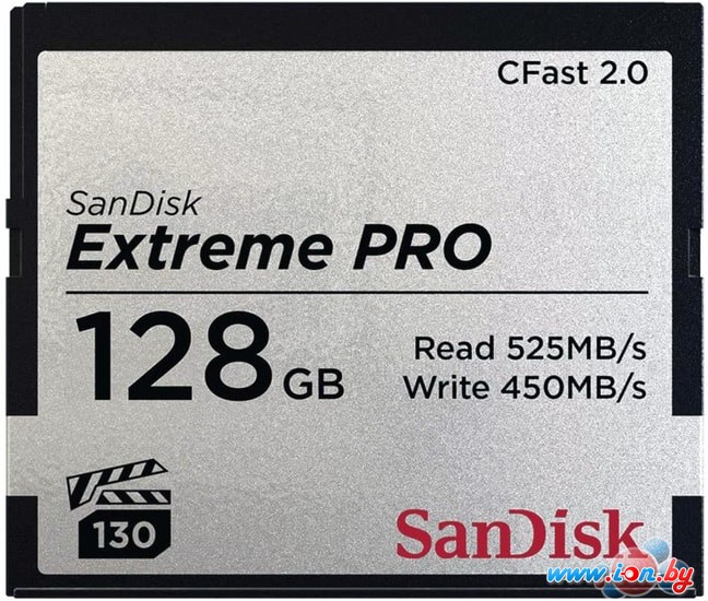 Карта памяти SanDisk Extreme PRO CFast 2.0 SDCFSP-128G-G46D 128GB в Могилёве