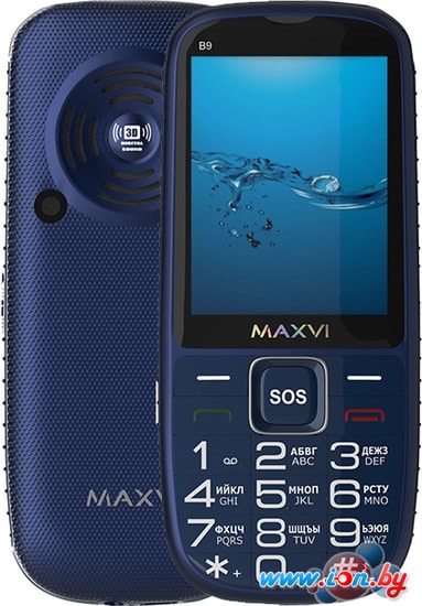 Мобильный телефон Maxvi B9 (синий) в Могилёве