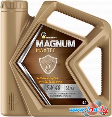 Моторное масло Роснефть Magnum Maxtec 5W-40 4л в Могилёве