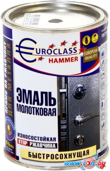 Эмаль Euroclass молотковая (зеленый, 0.8 кг) в Гомеле