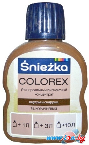 Колеровочная краска Sniezka Colorex 0.1 л (№74, коричневый темный) в Могилёве