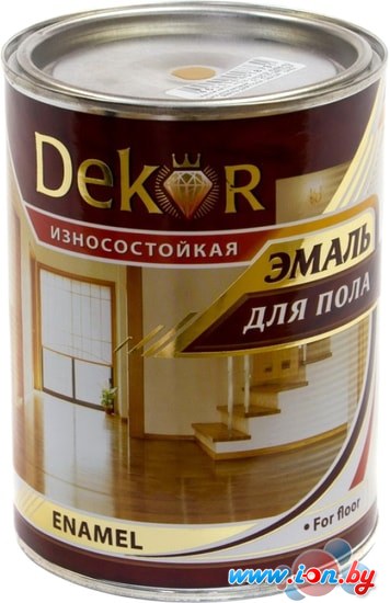 Эмаль Dekor для пола (красный/коричневый, 0.8 кг) в Могилёве