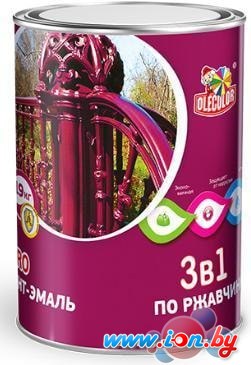 Эмаль Olecolor По ржавчине 4 кг (серый) в Могилёве