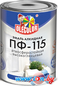 Эмаль Olecolor ПФ-115 универсальная 0.8 кг (голубой) в Гомеле