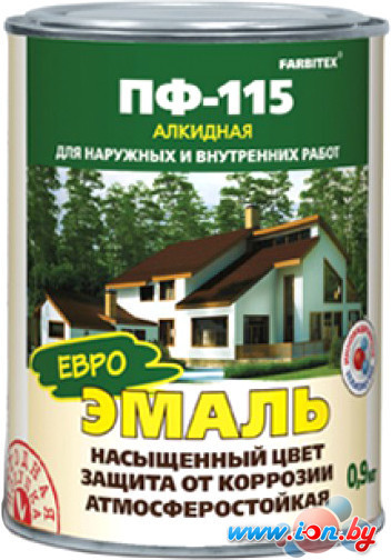 Эмаль Farbitex ПФ-115 0.8 кг (оранжевый) в Бресте